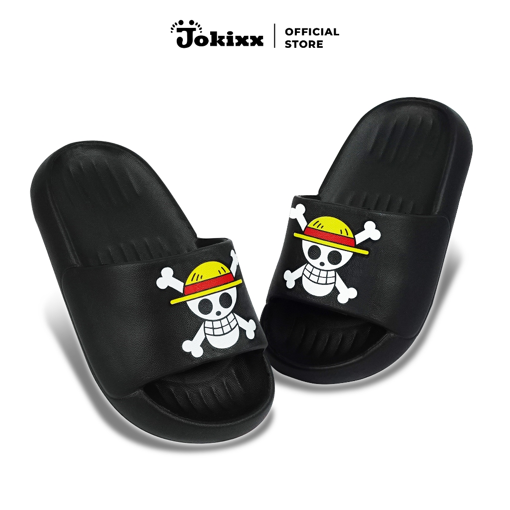 Jokox Boys Eva Slop รองเท้าแตะลายนูน Skull Motif - นุ่ม น่ารัก Casual & Trend / Size 24-35 (676K-B2/