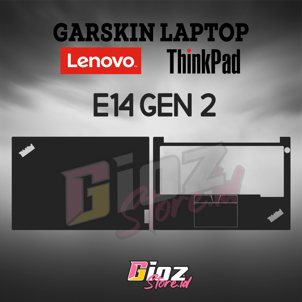 Garskin Laptop E14 gen 2 Lenovo Thinkpad สีดํา