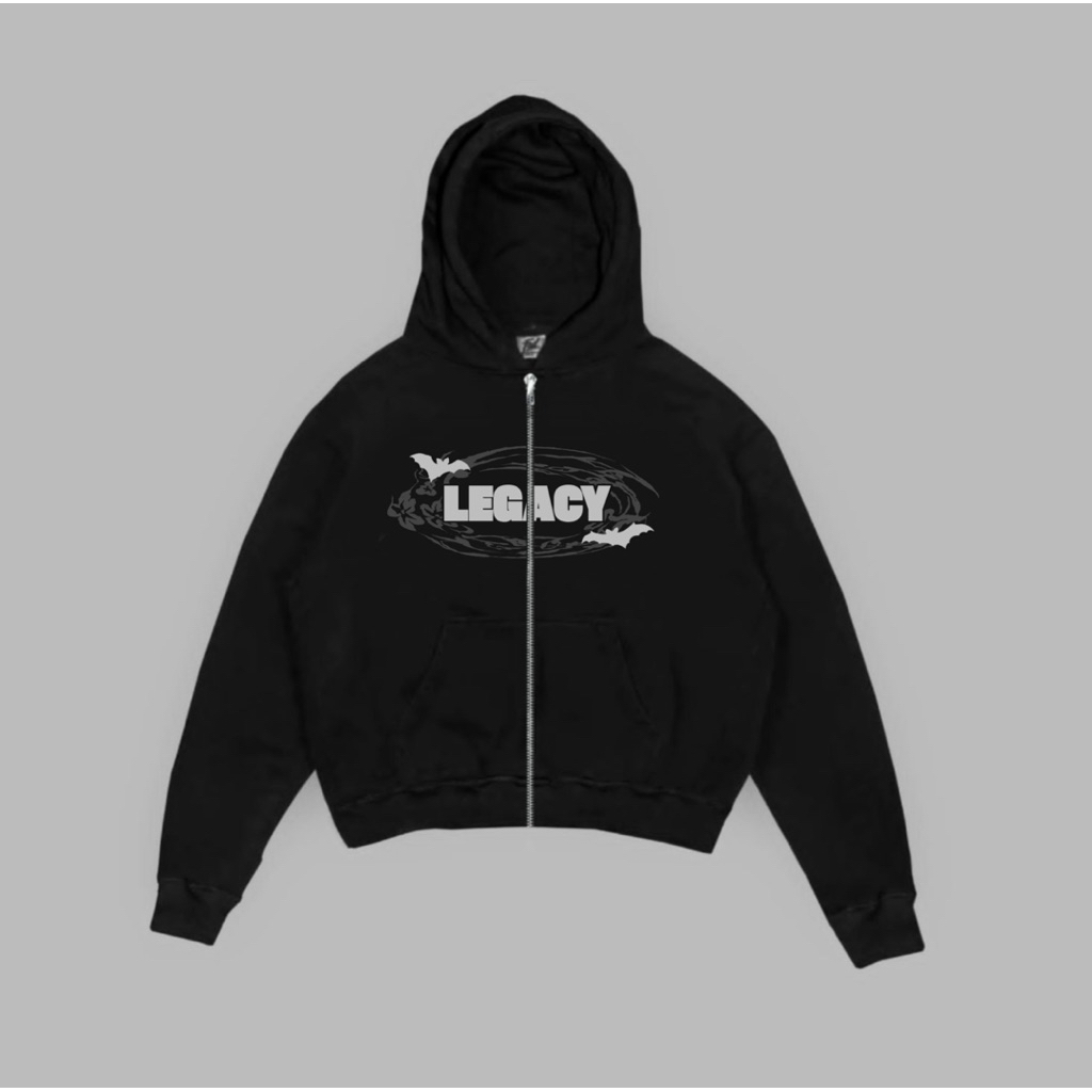 FAILOFFICIAL HOODIE BOXY ZIP - STREET CULTURE ZIPPER PUFF INK FOAMING SCREEN PRINTING