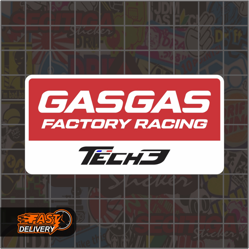 สติ๊กเกอร์แก๊ส Tec 3 Factory Resing ขนาด 8 x 4 ซม