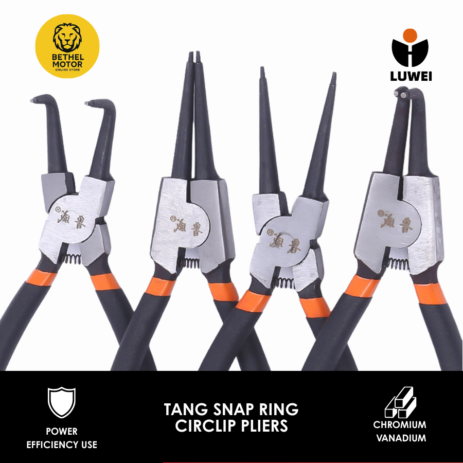 Circlip คีม Snap Ring คีม 7 นิ้ว Bent Snap Ring Clamp คีม Circlip