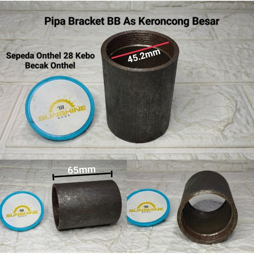 BB Bottom Bracket House Pipe เพลา Keroncong ขนาดใหญ่สําหรับจักรยาน Ontheel 28 Pedicab