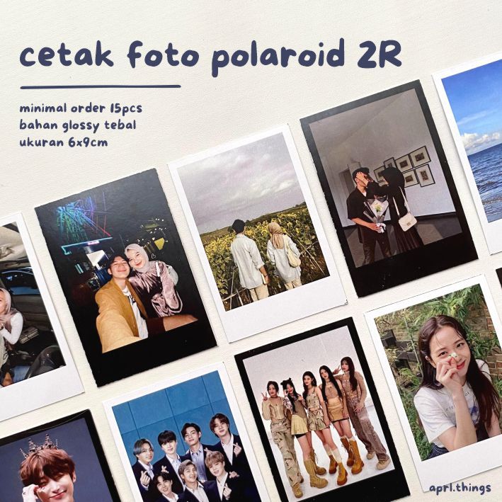 PRINT 2R P0LAR0ID PHOTOS / วัสดุกระดาษหนาแบบกําหนดเอง / ของขวัญแต่งงาน อําลา โรงเรียน วันเกิด ครบรอบ
