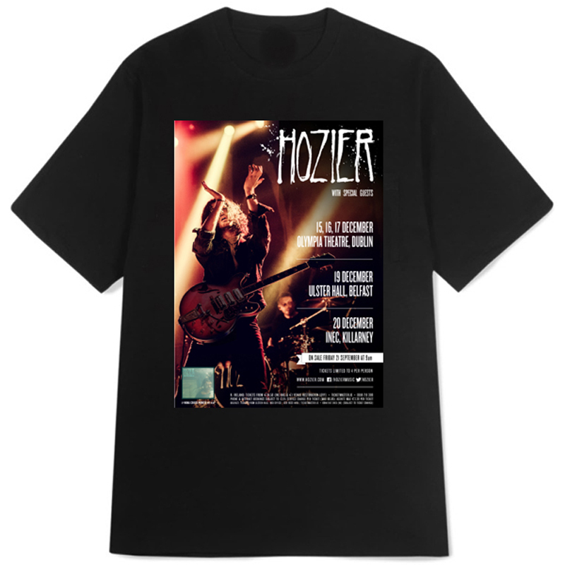 Hozier ที่ Olympia Theatre Dublin Tshirt ผ้าฝ้าย 100% ขนาด SML XL XXL 3XL 4XL