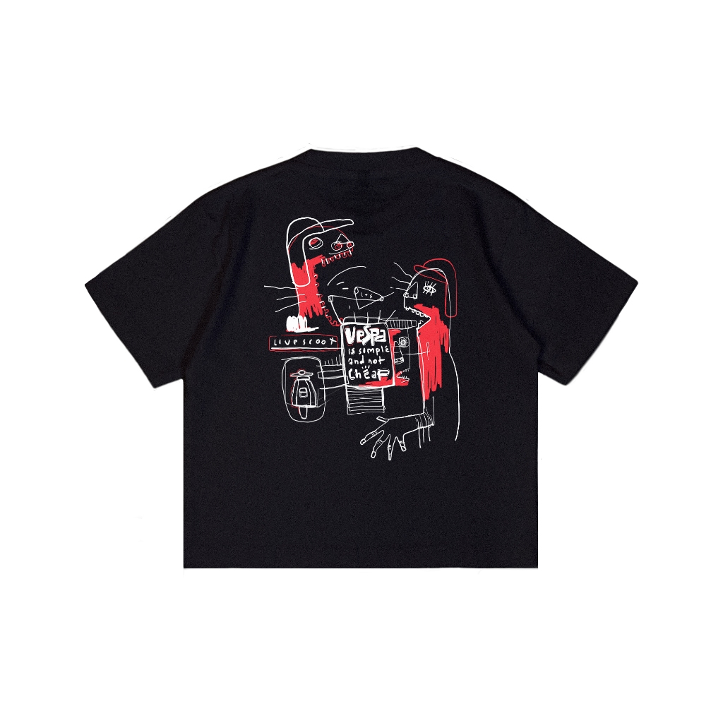 Livescoot Kids Short Sleeve Boxy I Kids T-Shirt - Eat