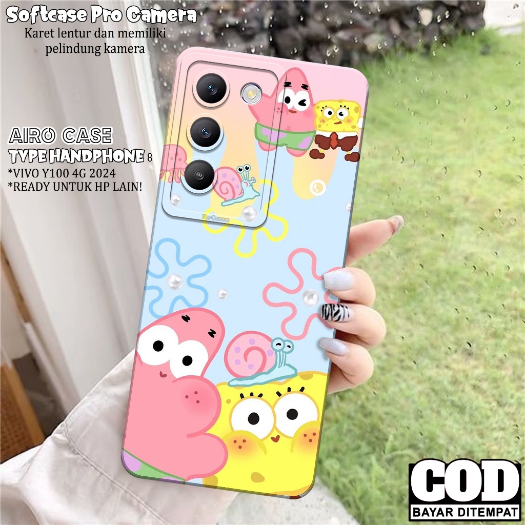 เคส VIVO Y100 4G 2024 ล่าสุด - เคส VIVO Y100 4G 2024 Softcase - เคสแฟชั่นการ์ตูน - เคส VIVO Y100 4G 