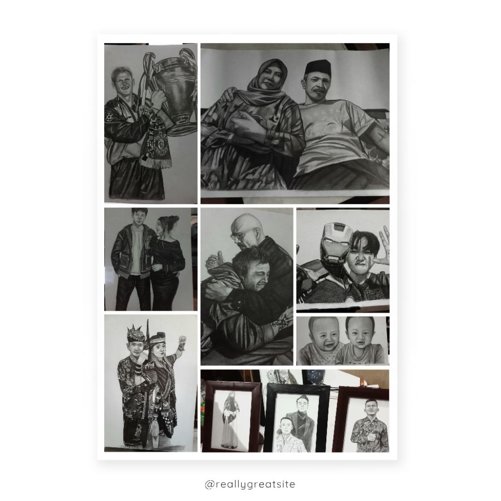 2-FACE SKETCH A4 + FRAME