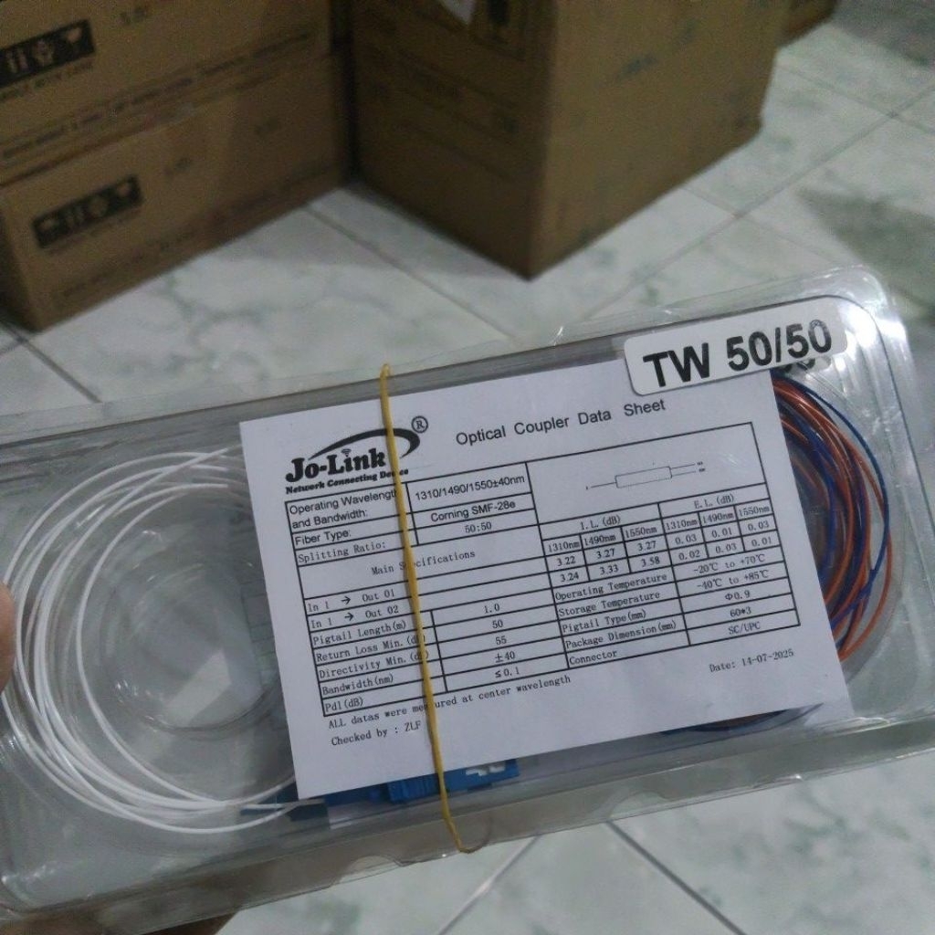 อัตราส่วนตัวแยก 50/50 - คุณภาพสูงประสิทธิภาพออปติคอลที่เหนือกว่าการประยุกต์ใช้ FTTx PON