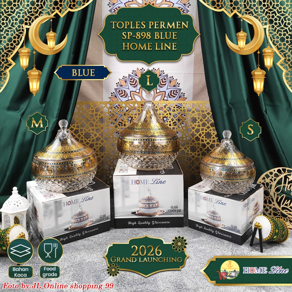 Homeline โถอาหรับตะวันออกกลาง Tulban Blue SP-898