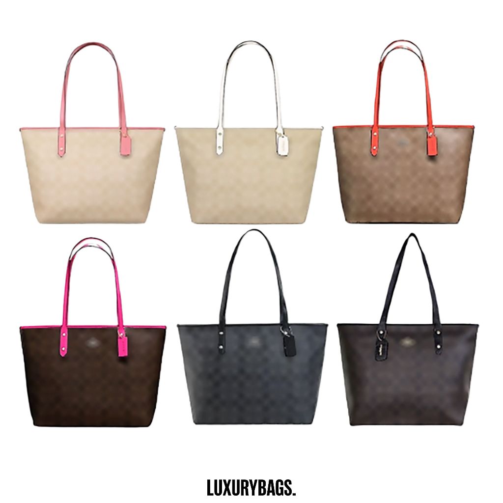 58292 กระเป๋าผู้หญิง signature city zipper totebag