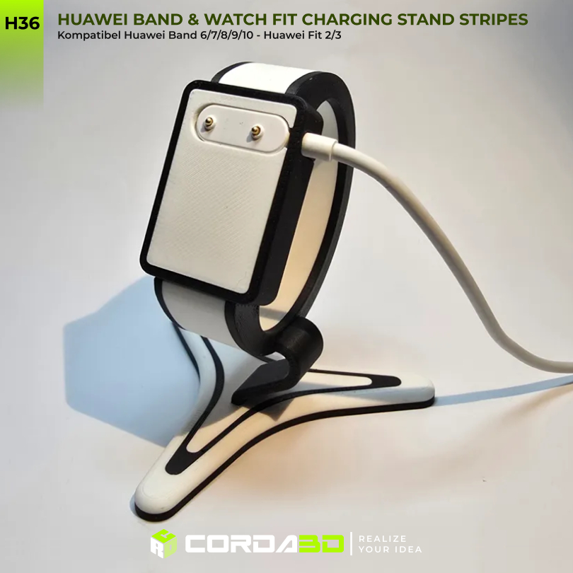 Huawei Band 6 7 8 9 10 11 Pro & Watch Fit 1 2 3 SE แท่นชาร์จ Stripes ใช้งานร่วมกับ Huawei Band 6/7/8/9/10/11- Huawei Fit 1/2/3/SE