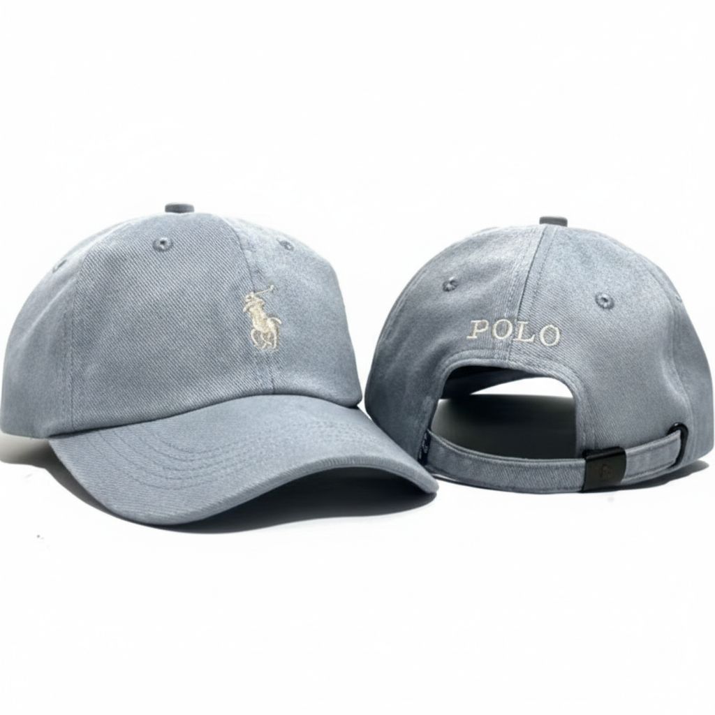 POLO หมวกเบสบอล Distro Cotton วัสดุ Daimaru หมวกคุณภาพพรีเมี่ยมของผู้ชายและผู้หญิง POLO
