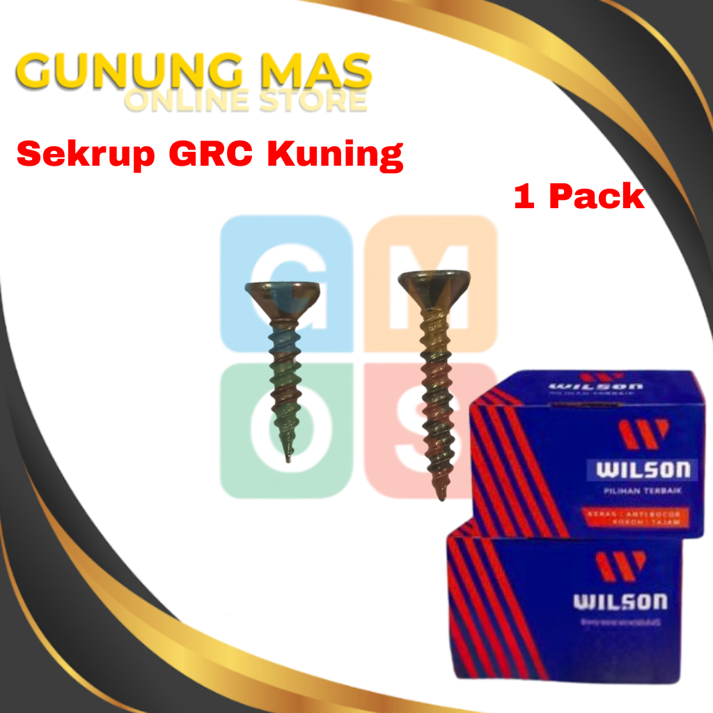 สกรู WILSON GRC // สกรู Kalsi // สกรู Kalsiboard 6 X 3/4 นิ้ว 1 นิ้ว G1237