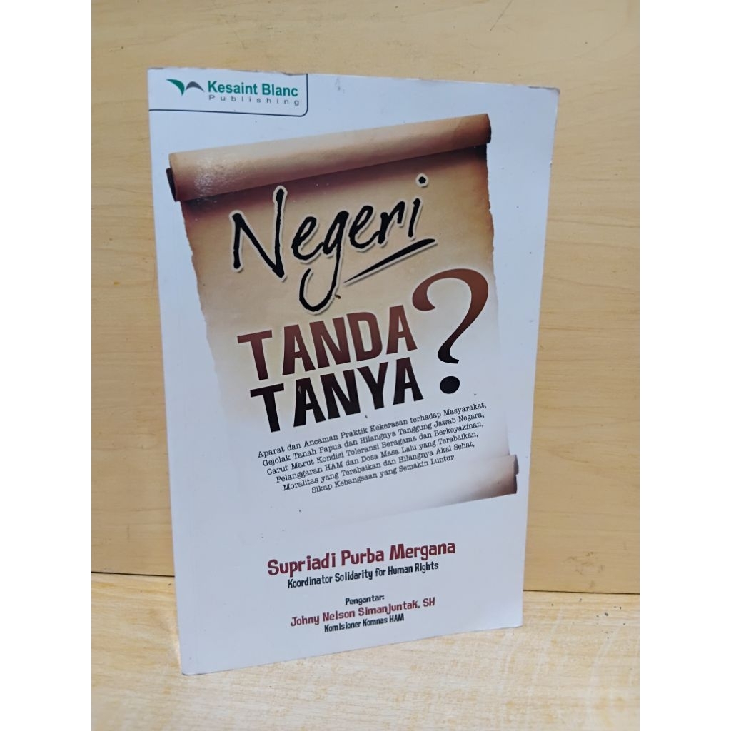 หนังสือต้นฉบับ (polytical) State OF QUESTION MARK?.