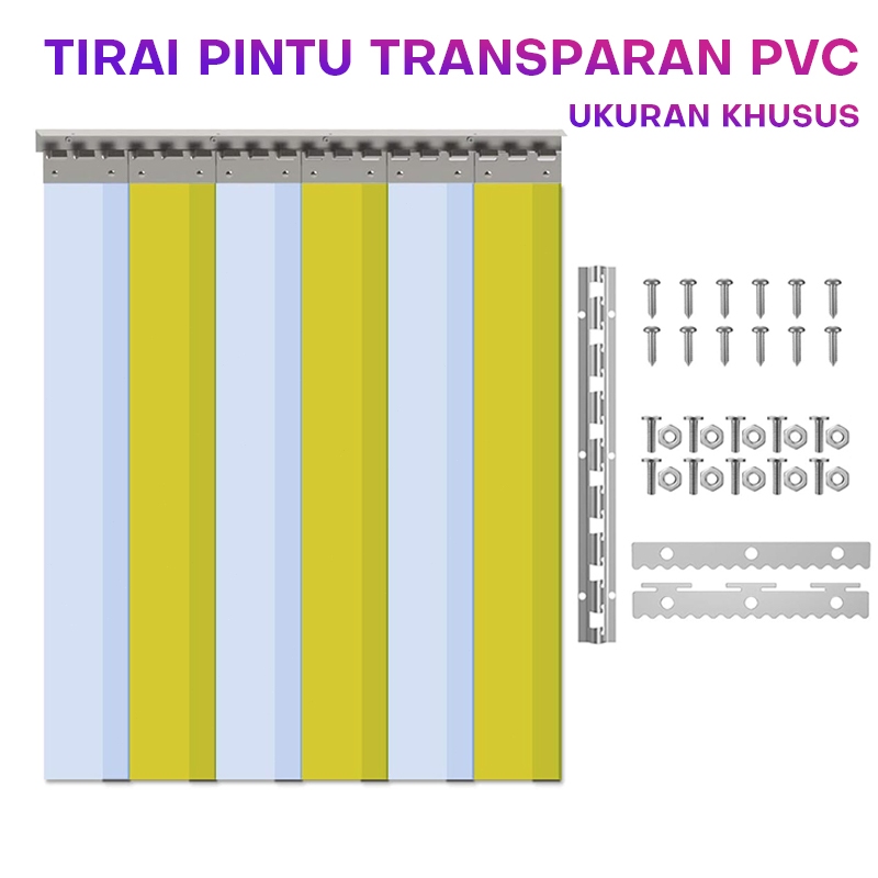 VCOLOGY TRANSPARKENT PVC DOOR CURTAIN พร้อมขนาดพิเศษ