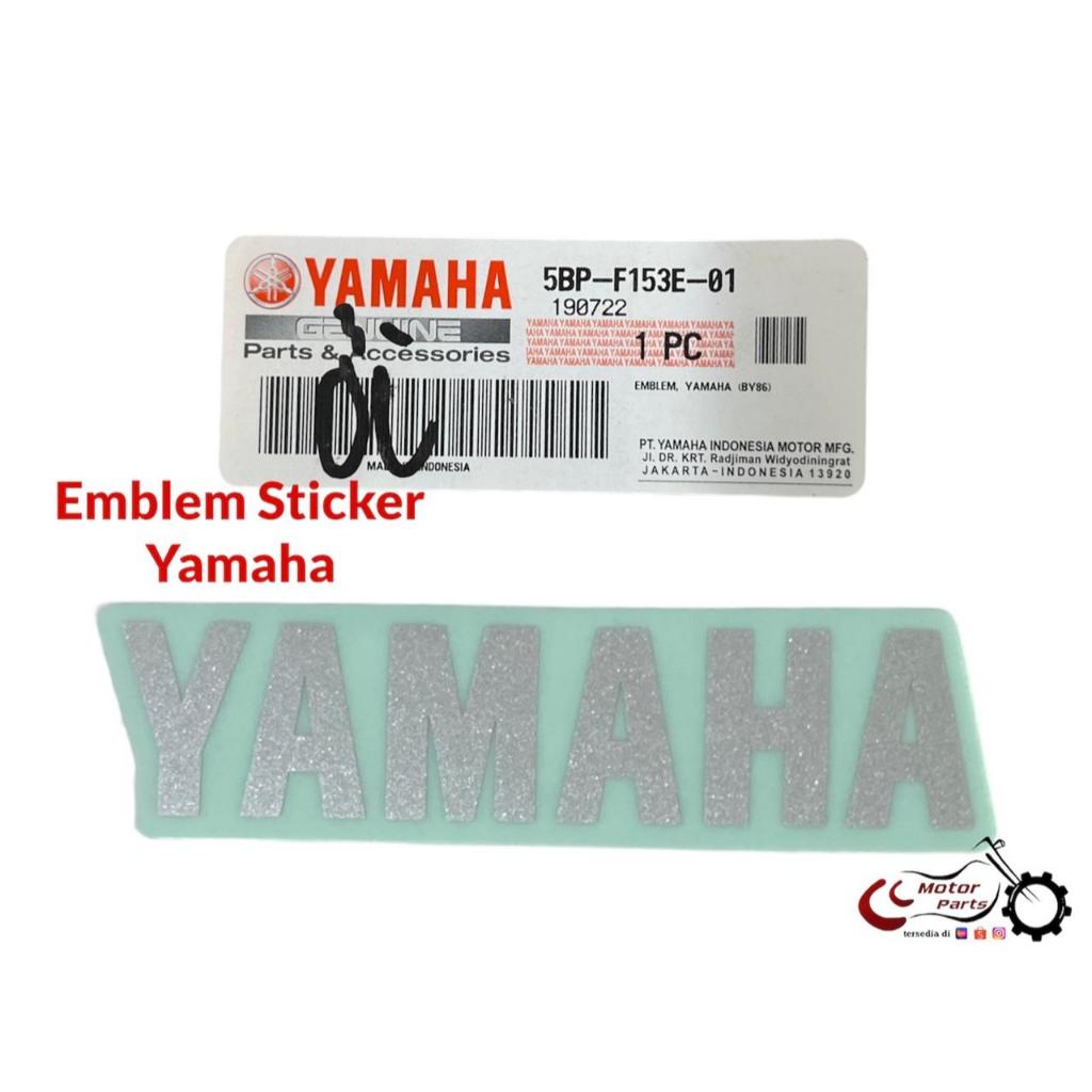 EMBLEM STICKER TOOLBOX LOGO YAMAHA SILVER RX KING ORIGINAL YAMAHA 5BP-F153E-01