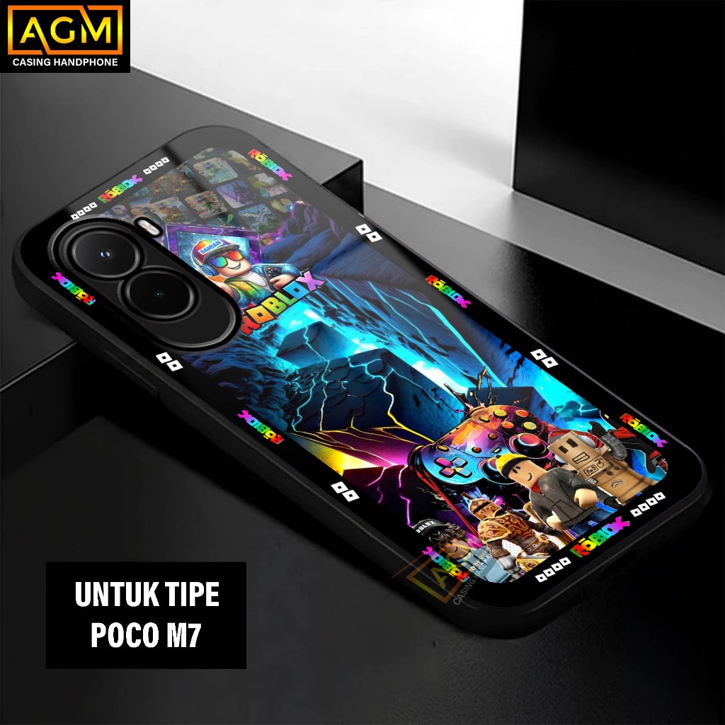 เคส Xiaomi Poco M7 - เคส Softcase Glossy ใหม่ Hp Poco M7 [RBX Motif] - เคส AGM เคสกระจก softcase han