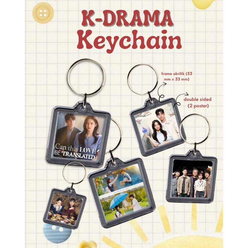 KDRAMA KEYCHAIN ACRYLIC DOUBLE SIDED//DRAKOR