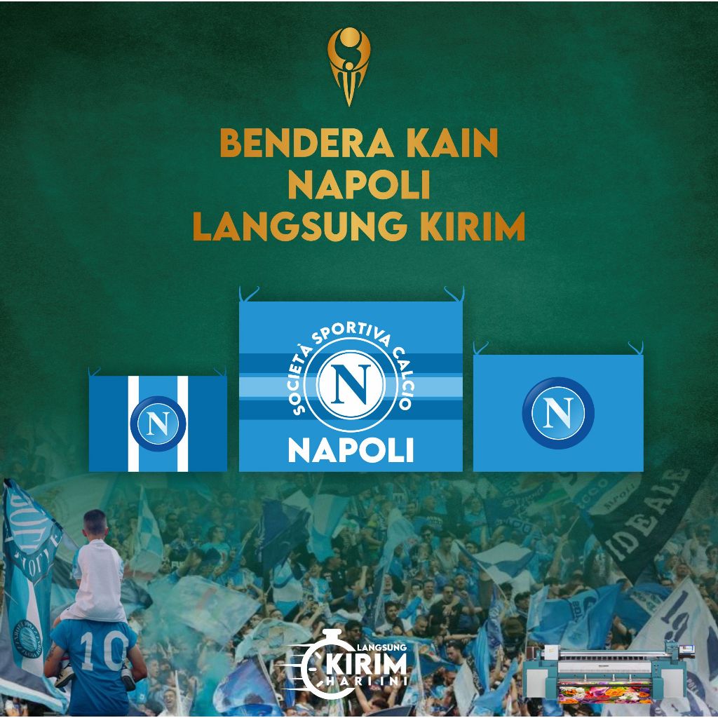 NAPOLI CLOTH FLAG DIRECT SHIPPRO