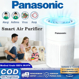 Panasonic Air Purifier Aromatherapy HEPA13 UV-C Anti PM2.5, Bau, Virus,  Alergi Pembersih Udara