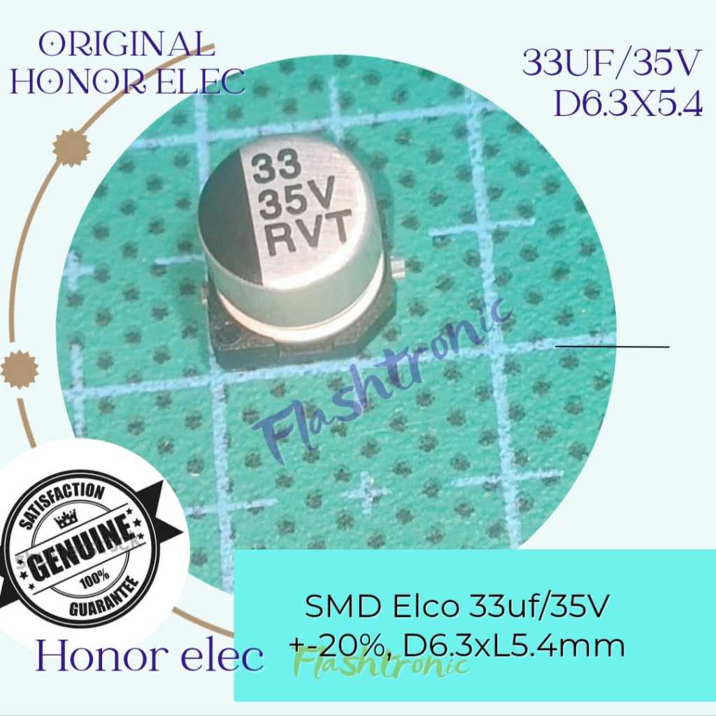 33uF 35V SMD Elco Ori HONOR ELEC