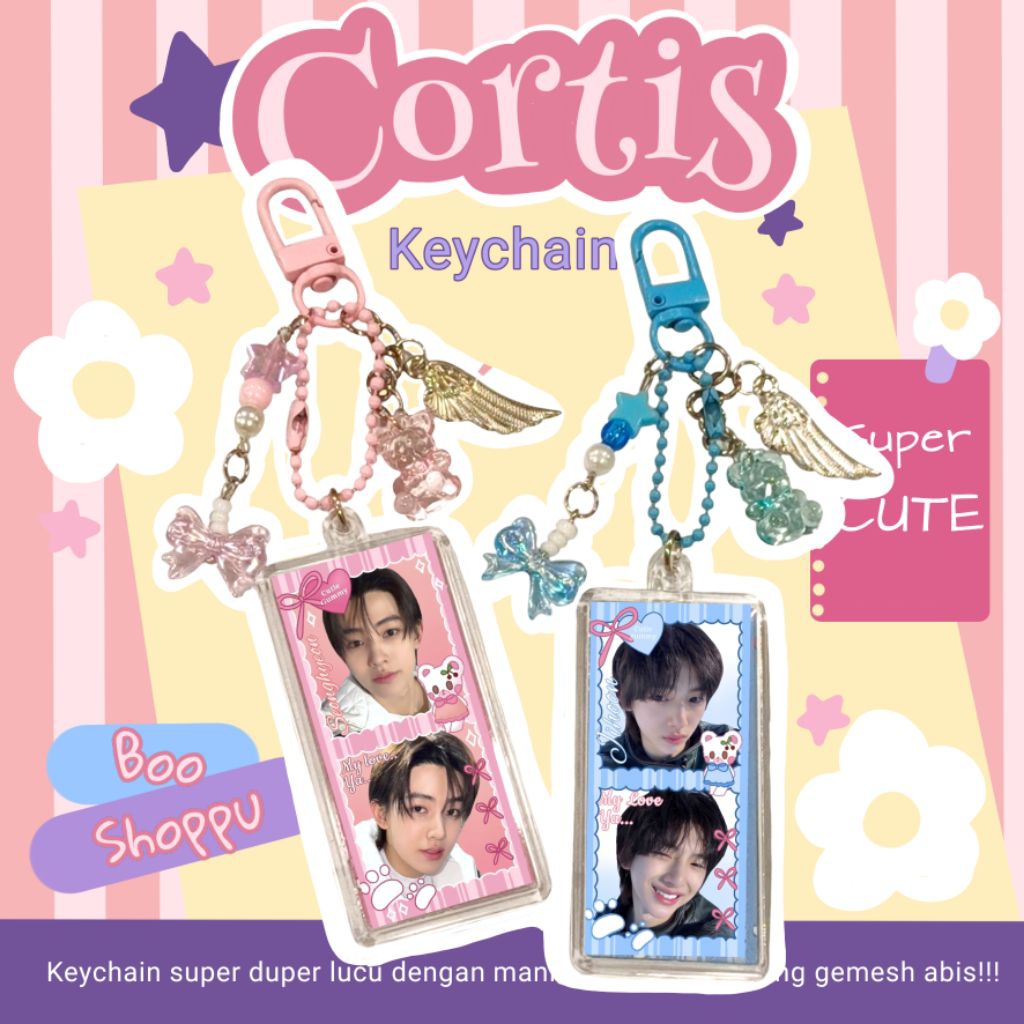 GANTUNGAN CORTIS PHOTOSTRIP KEYCHAIN/ CORTIS CLEAR ACRYLIC KEYCHAIN/ CORTIS KEYCHAIN