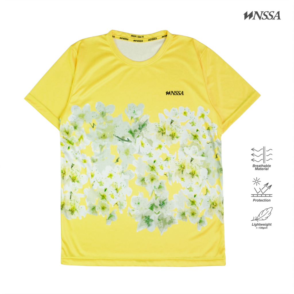 FRESH YELLOW SAKURA Jersey - Long & Short - เสื้อบุรุษและสตรี - เครื่องแต่งกายแห่งชาติ ABCC
