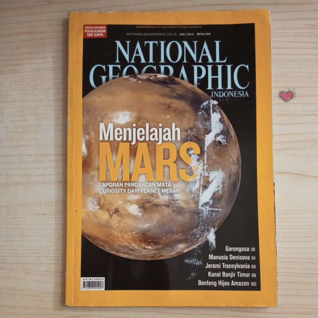 NATIONAL GEOGRAPHIC INDONESIA MAGAZINE EXPLORING MARS