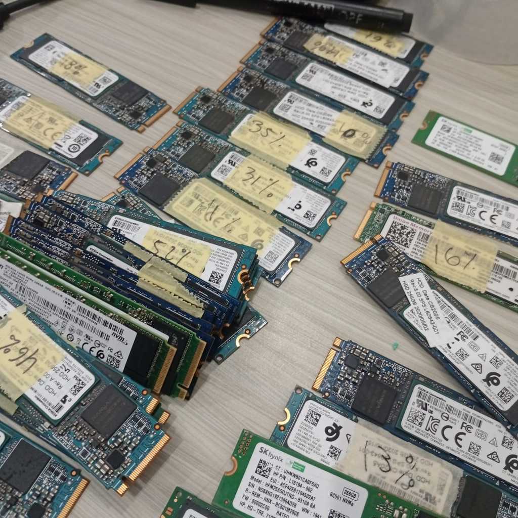 SSD NVME 256gb - SSD M.SATA 256gb - SSD M.SATA 128gb SATA 2.5" 120Gb มือสอง