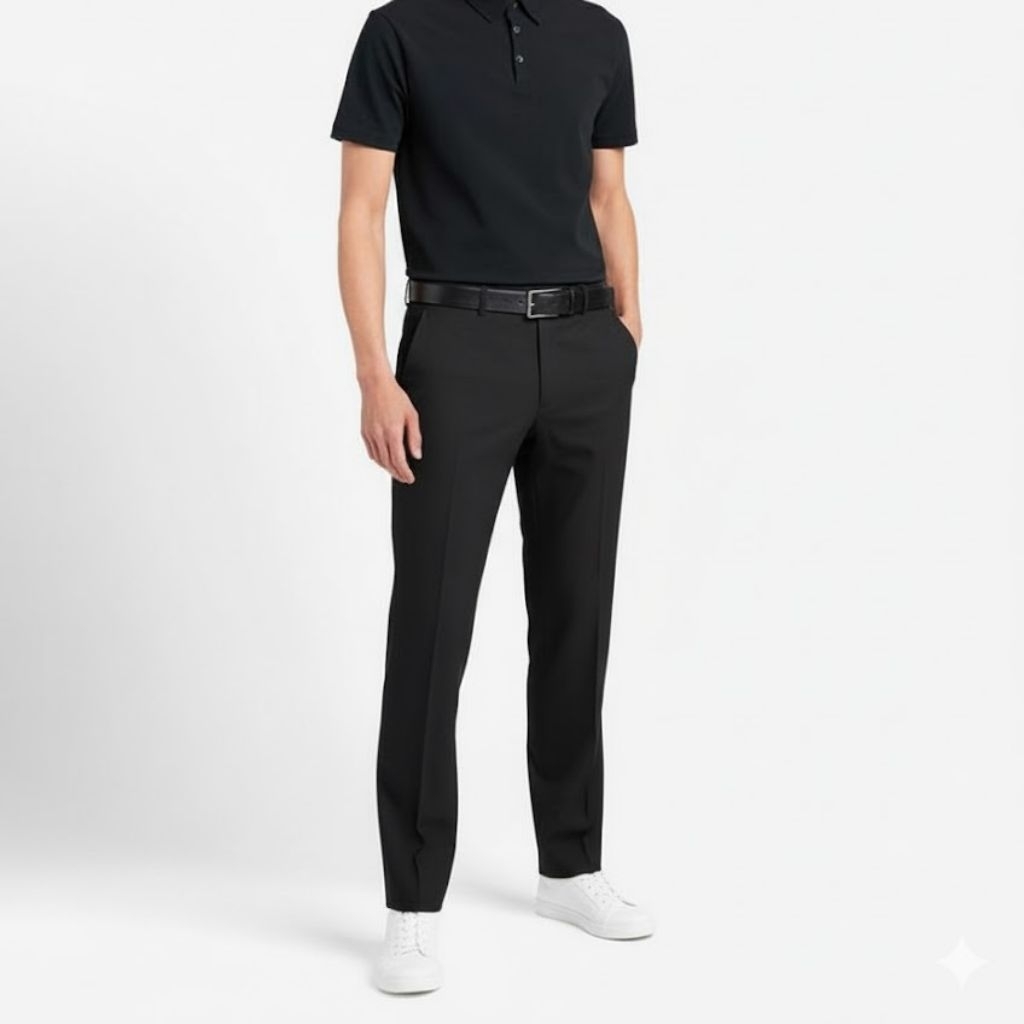 Zeeda - กางเกงทํางานสํานักงานอย่างเป็นทางการขั้นพื้นฐานสลิมฟิตสําหรับผู้ชาย