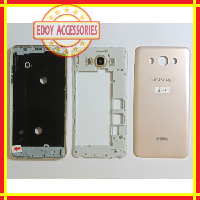 Samsung Galaxy J7 2016 Fullset J710 J710FN Casing Bone Lcd Stand