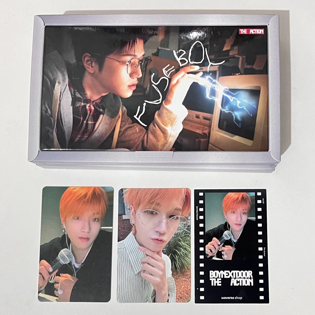 Boynextdoor the action frame riwoo ชุดอัลบั้ม photocard pub weverse