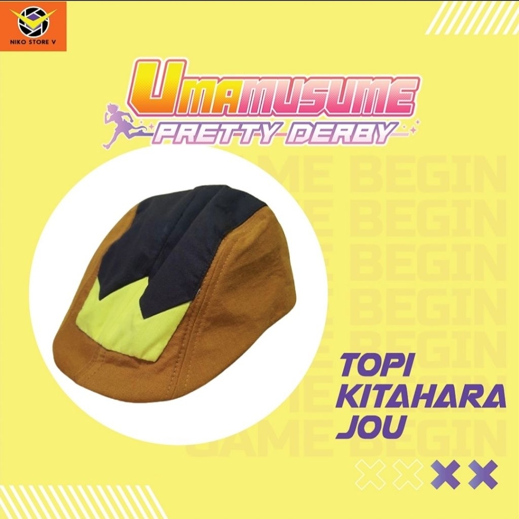 หมวกเทรนเนอร์ Kitahara Jou Oguri Cap - Uma musume - ผลิตในอินโดนีเซีย