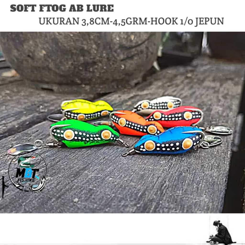 SOFT FROG AB LURE ขนาด 3.8 ซม. น้ําหนัก 4.5GRM เหยื่อย่อย