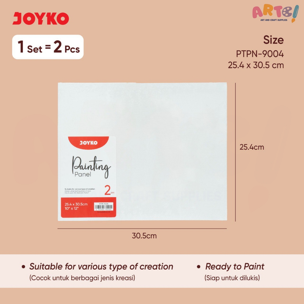 JOYKO CANVAS PANEL / PAINTING CANVAS PAINTING PANEL JOYKO PTPN- 9004 1 ชุด 2 ชิ้น
