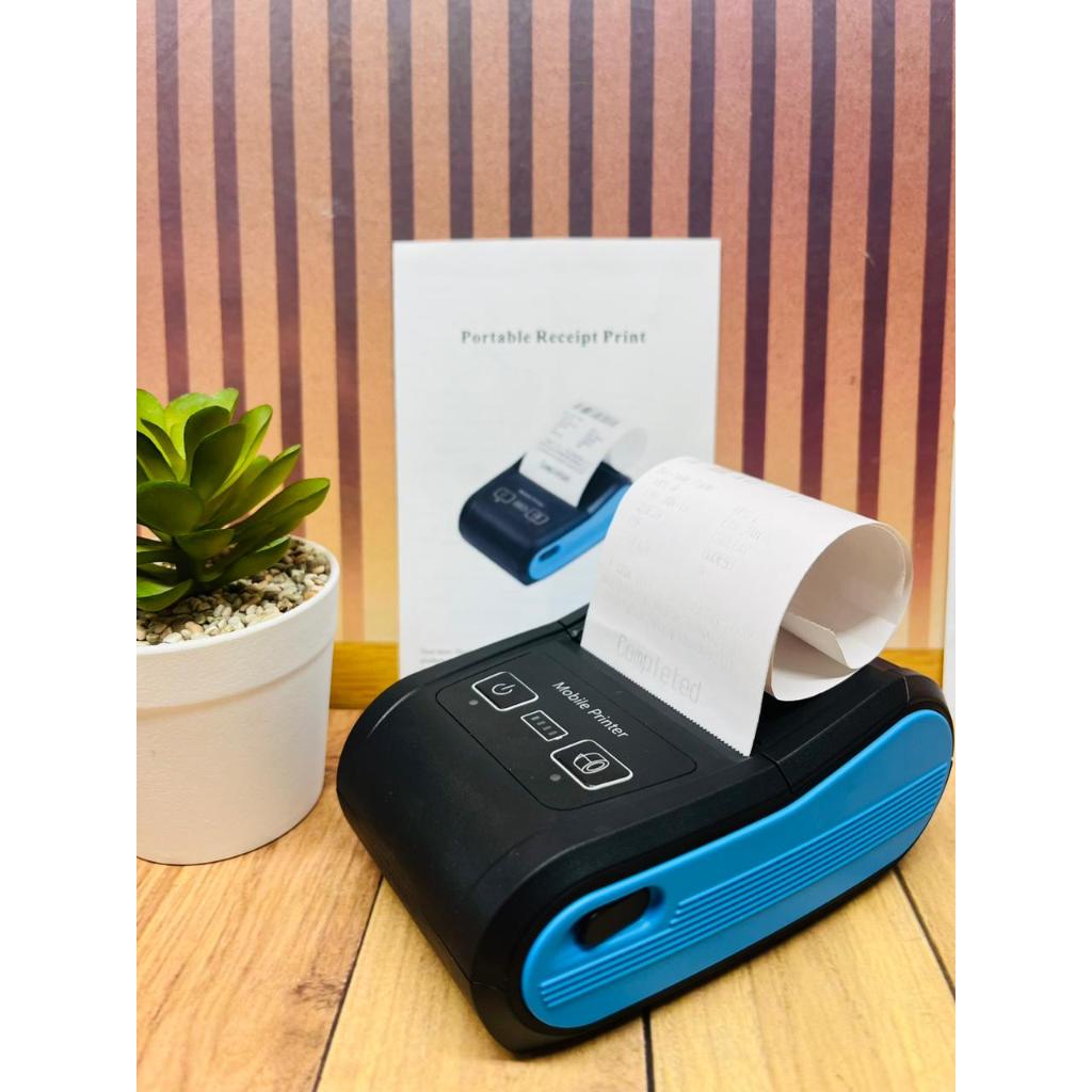 PORTABLE MINI BLUETOOTH PRINTER / กระดาษขนาดเล็กแบบพกพา BT PRINTER 58MM WIRELESS THERMALT PRINTER