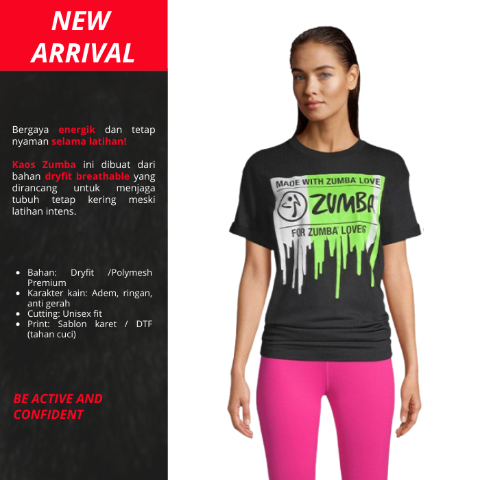 เสื้อยืด ZUMBA WEAR ผลิตในความรัก