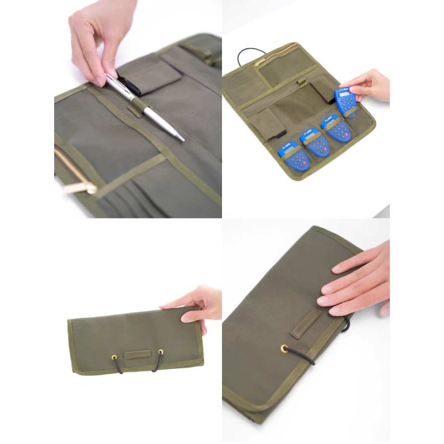 DUNTRENBELLONY - กระเป๋าสตางค์ LEDGER สําหรับ CHEQUE & GIRO BOOK MULTIPURPOSE WALLET BOOK ORGANIZER 