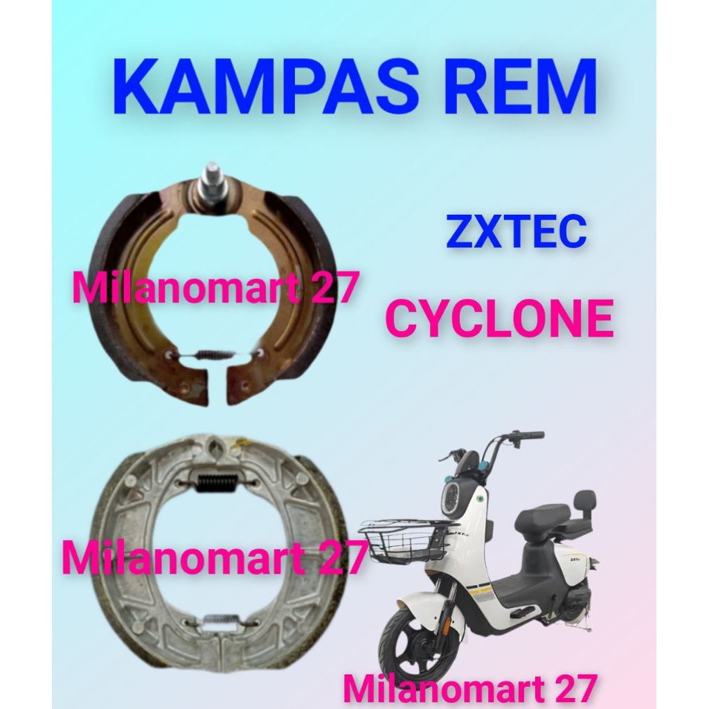 ZXTEC CYCLONE ผ้าเบรคจักรยานไฟฟ้า zxt ec Cyclone ผ้าเบรคจักรยานไฟฟ้า