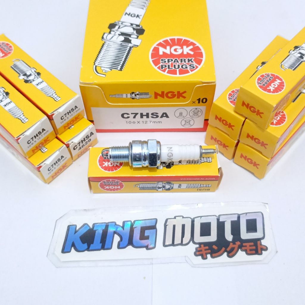 (10 PIC) NGK C7HSA GRAND PRIMA SUPRA X FIT X OLD LEGEND REVO 100 AL MIO FINO X RIDE VEGA R ZR JUPITE