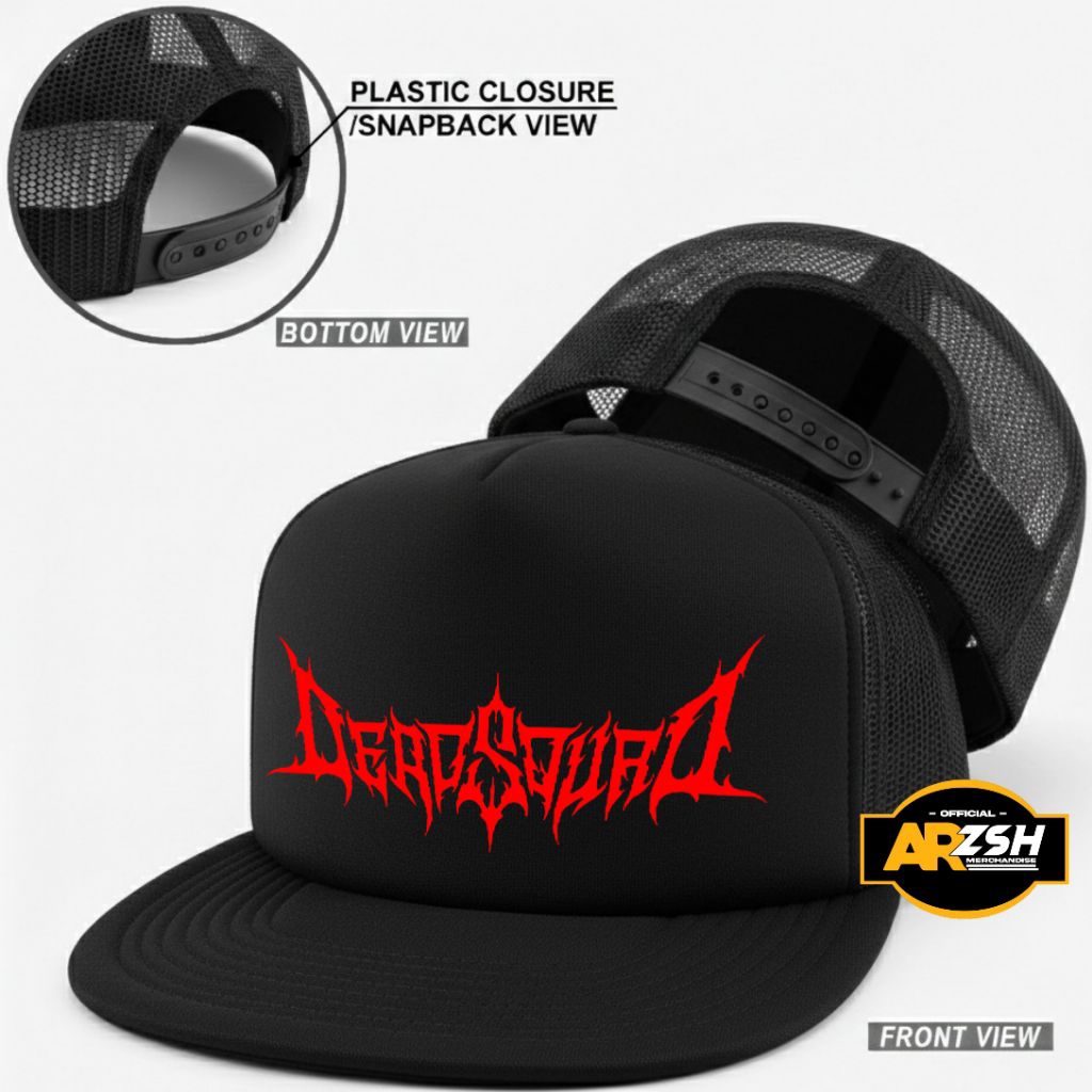 Deadsquad Trucker Snapback Hat / Premium Distro Mesh Snapback Hat / Deadsquad Snapback Hat / หมวก Sn