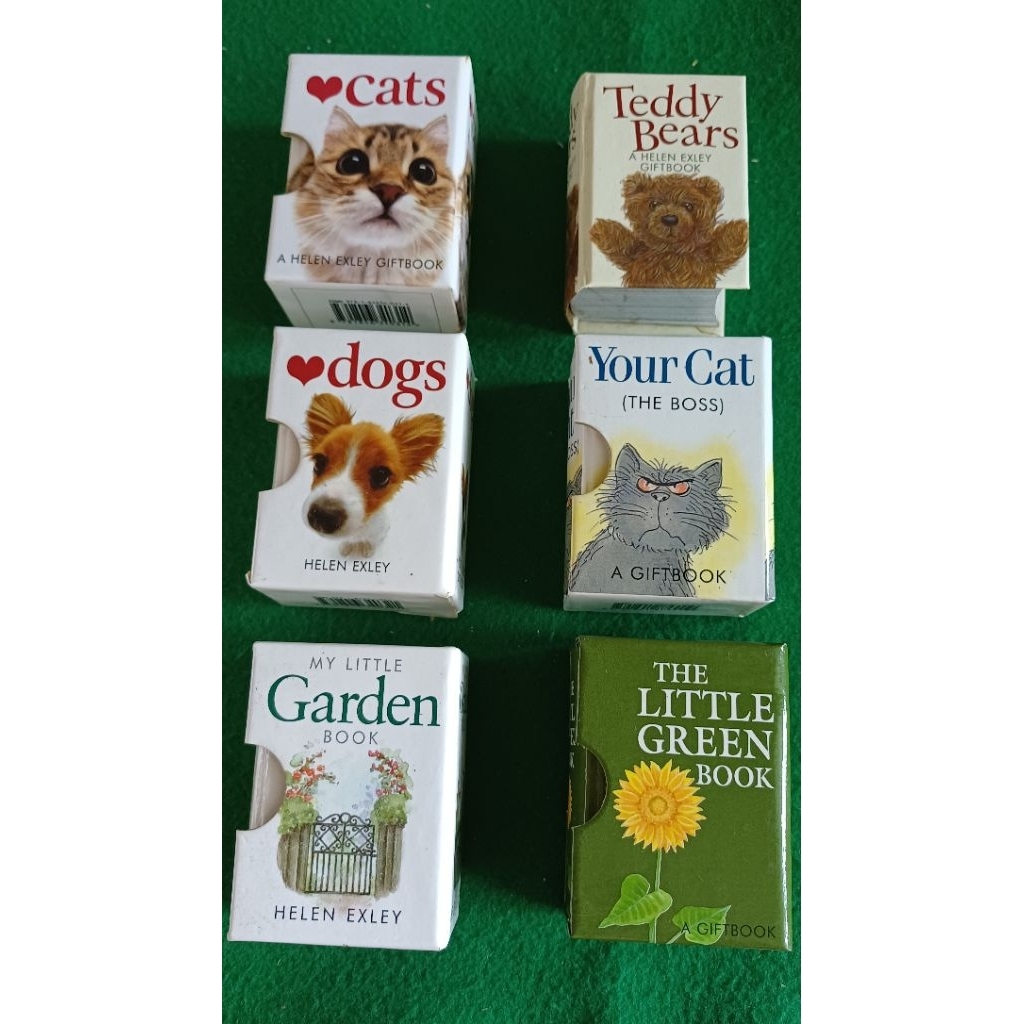 Helen Exley GiftBook Cats, Dogs, Garden, Cats the Boss, Green, Teddy Bears