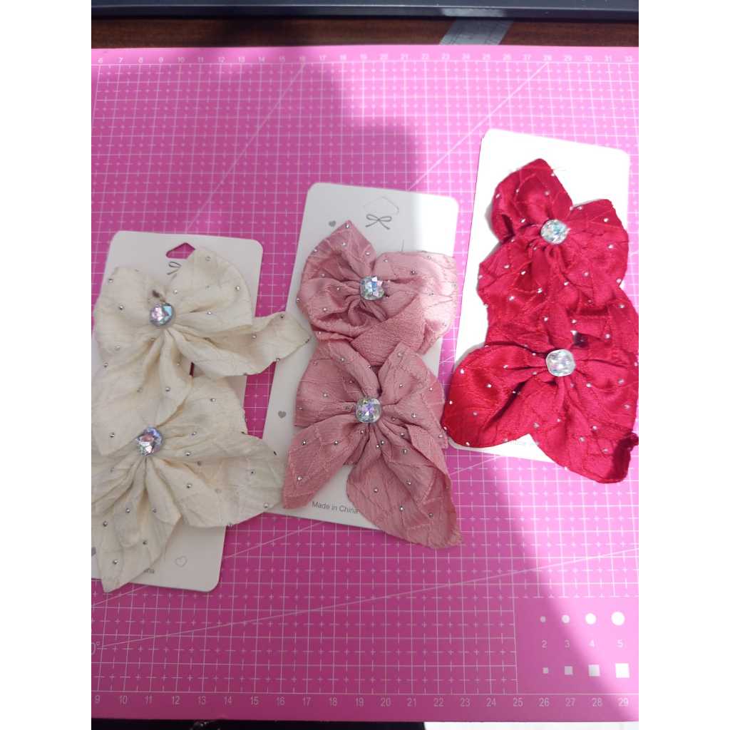 PEARL RIBBON คลิป/คลิปผู้หญิง/เครื่องประดับผม