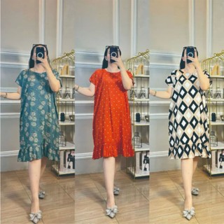 HAKAFS DASTER BAHAN RAYON PREMIUM SELUTUT/DASTER RUFFLE ZIPER BUSUI MOTIF RANDOM DI JAMIN MOTIF LUCU LUCU DAN BIKIN GEMES PENAMPILAN