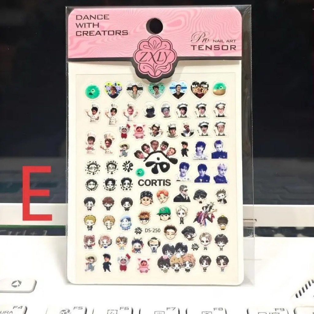 [Luvlystuff] CORTIS NAIL STICKER EMBOSSED CUTE DECO KPOP