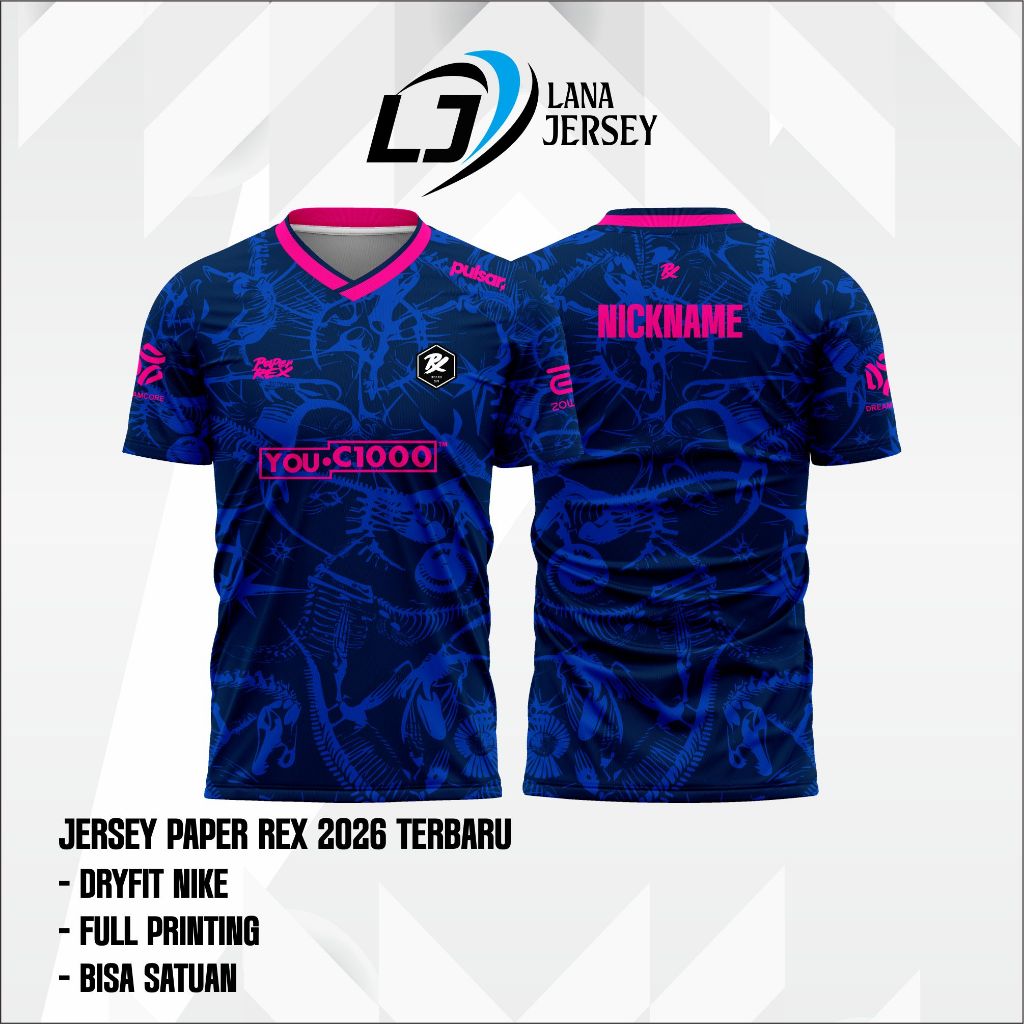 ล่าสุด PRX Paper Rex 2026-2027 Jersey PRX เกม CSGO LOL Valorant เสื้อยืดฟรี Custom Nickame