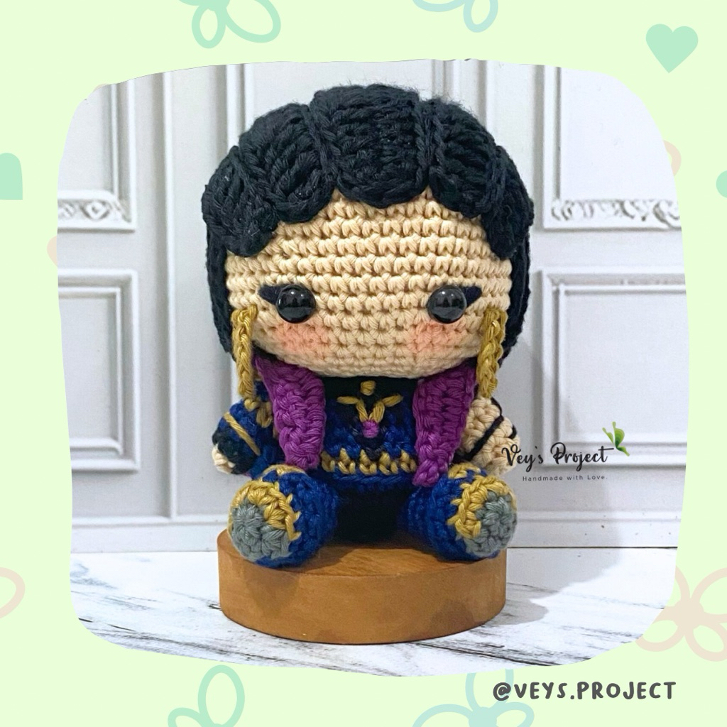 ตุ๊กตาถัก Reyna Valorant | Reyna Valorant Amigurumi