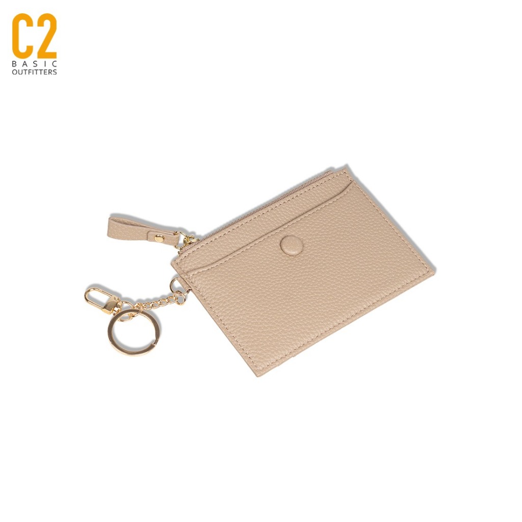 C2 Sylvia Khaki Card Wallet - กระเป๋าสตางค์ผู้หญิง