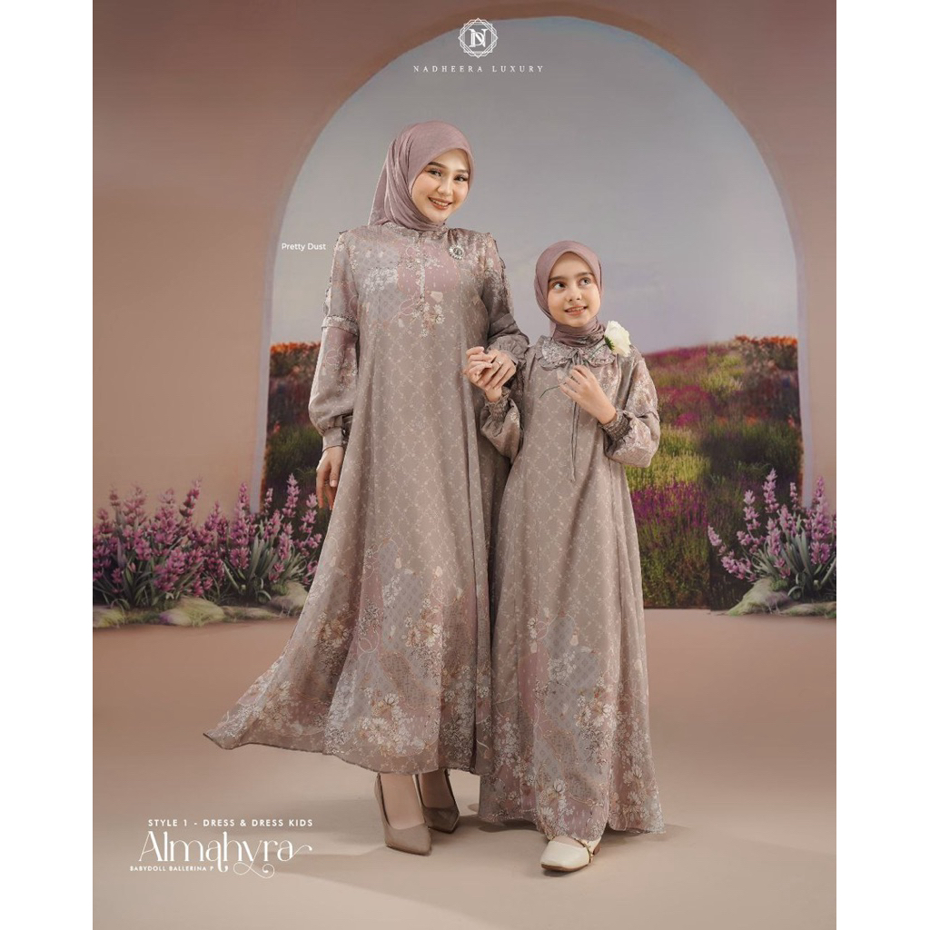 ALMAHYRA STYLE 1 MIDI & DRESS โดย NADEHEERA LUXURY ALMAHYRA DRESS & DRESS KIDS NADEHEERA LUXURY