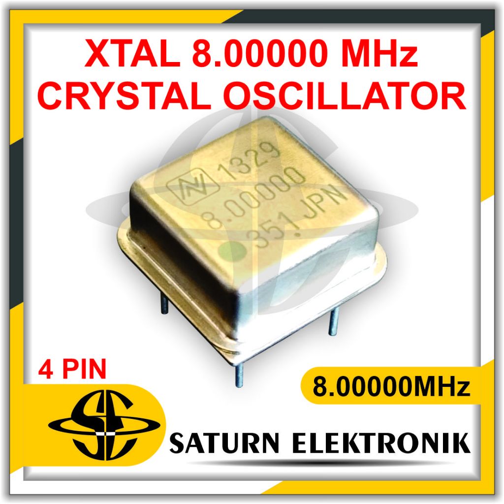 XTAL 8.00000 MHz CRYSTAL OSCILLATOR 4 PIN